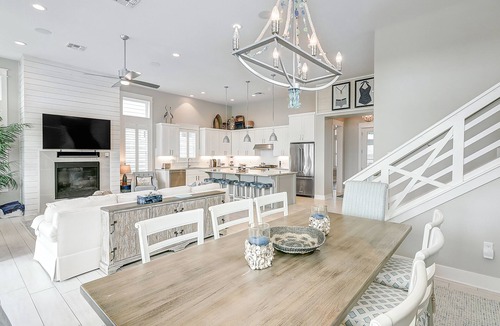 Rockport House | Waterfront paradise with private pool, dock, poolside TV & multi-TV game room