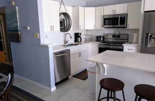 Bayview Condo | Waterfront, Private Beach, Dolphins. Flex dates.