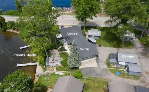 Newaygo House | Waterfront Resort with Bikes, Docks, BBQ