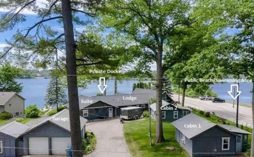 Newaygo House | Waterfront Resort with Bikes, Docks, BBQ
