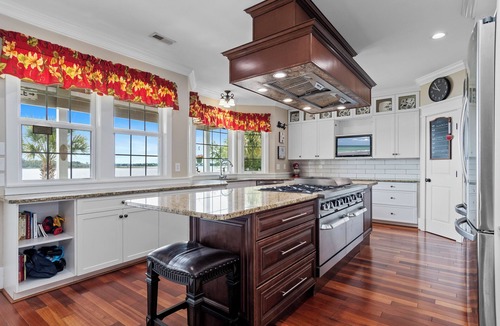 Cape Carteret House | Waterfront Retreat w/Private Pool, Dock, Theater Room & Boat Access