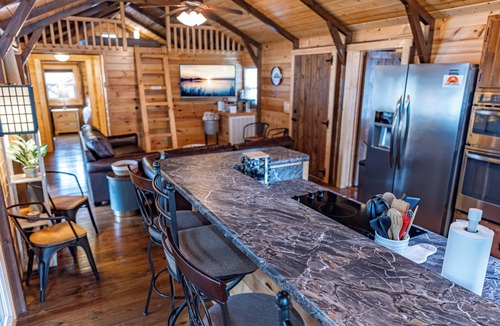Cadiz Cabin | Waterfront Retreat for 8 w/Fire Pit, Boat Dock, no steps to water! 3BR/2BA