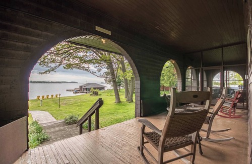 Frontenac House | Waterfront Retreat on Round Island with boat dock