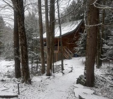 Milanville House | Waterfront Secluded Log Cabin