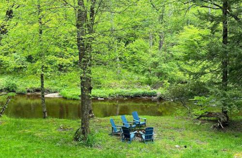 Milanville House | Waterfront Secluded Log Cabin