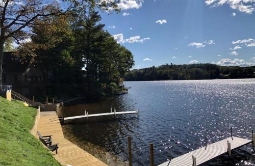 Newaygo House | Waterfront Suite with Dock, Firepit, BBQ