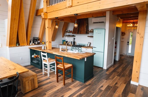 Alban Cabin | Waterfront Timber A-Frame Cabin on French River