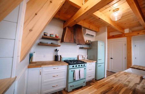 Alban Cabin | Waterfront Timber A-Frame Cabin on French River