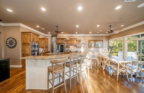Hot Springs Village House | Waterfront 5000 sq. ft. on cove, boat dock & 2 large decks, Media & Game Room.