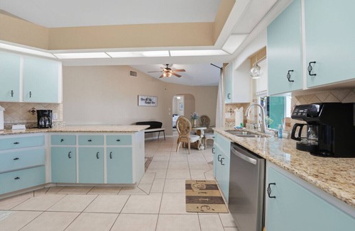 Gulf Cove House | Waterfront Villa w Pool, Dock & Gulf Access!