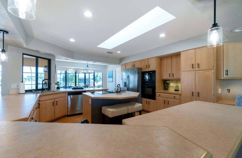 Punta Gorda House | Waterfront Villa with Heated Pool & Spa