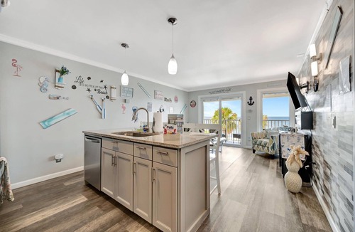 Rocky Point Condo | Waterview Balcony Condo & Fireplace | Heated Pool