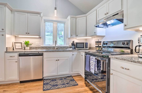 Waynesville Cottage | Waynesville Smart Cabin w/Hot Tub & Views!