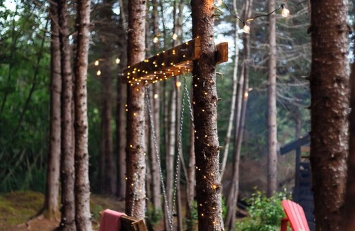 Harvey Cabin | Welcome to Jack Pine Junior the ultimate retreat. Come and relax by the fire.