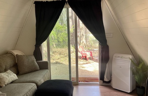 Farmington Cabin | Welcome to our tiny A-frame cabin.