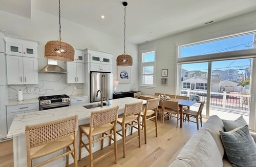 Sea Isle City House | Well Crafted Townhouse featuring 6 bedrooms, 4.5 bathrooms, a Bonus room and a Heated Pool.