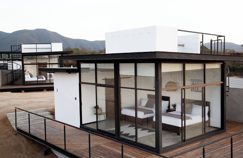 San Antonio de las Minas Cabin | Wellness bethroom w/2 Queen beds+rooftop, small groups