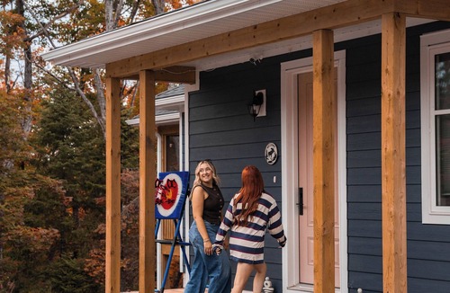 Dwight House | Wellness Getaway in Huntsville: Hot Tub, Wood Fired Sauna, Bonfire Pit, Deck