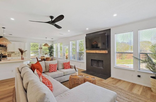 Sachse House | Wellness Oasis 5BR W Pool + Huge Yard + Fire Pit