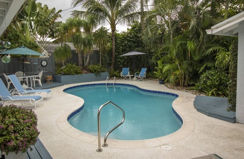 Southside House | West Palm Beach Home with Cottage, Private & Secluded, HEATED POOL