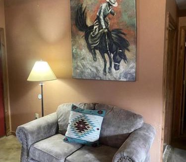 Paluxy House | Western-Themed Cabin with Hot Tub, Fireplace & Pool Access near Meadow Retreat in Texas