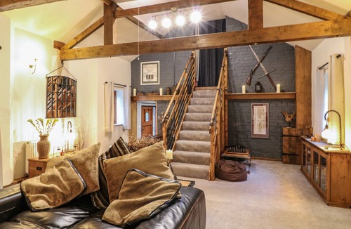 Checkley Cottage | WHEATLOW BROOKS BARN, pet friendly, with open fire in Stone