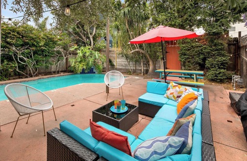 University Heights House | Whimsical Artist’s Retreat | Heated Pool + Backyard Oasis