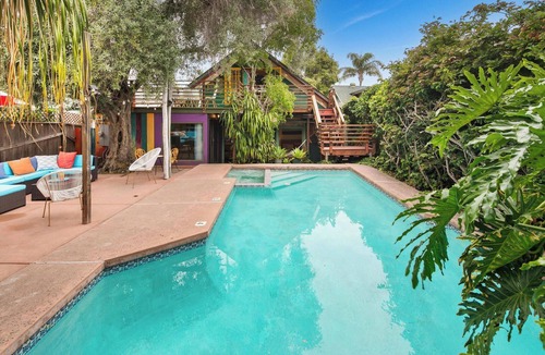 University Heights House | Whimsical Artist’s Retreat | Heated Pool + Backyard Oasis