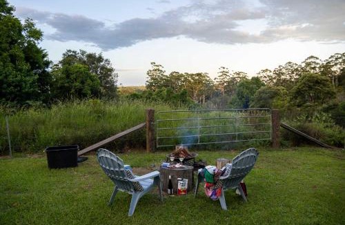 Maleny House | White Jacaranda Tiny House by Tiny Away