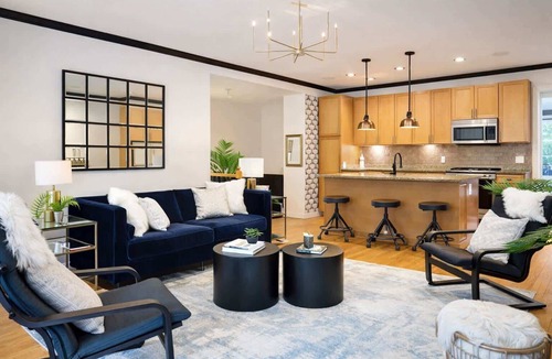 West Town Condo | Wicker Park Home: Movie Room, Piano