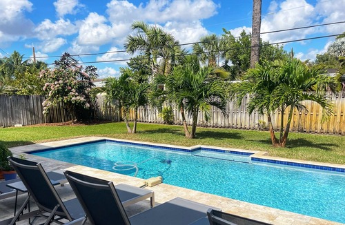 Oakland Park House | Wilton Zen: 2 Bed 2 Bath w/ Heated Salt Water Pool!