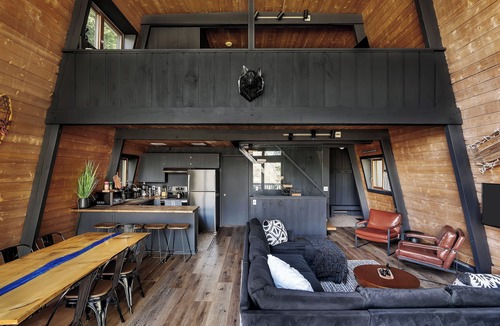 Hensonville Cabin | Windham A-Frame Hot Tub, Game Room & Lake Views