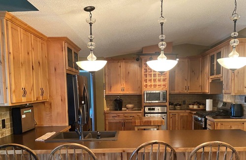 Tunica Cabin | With most of the furniture custom made, it's a great place to relax and enjoy.