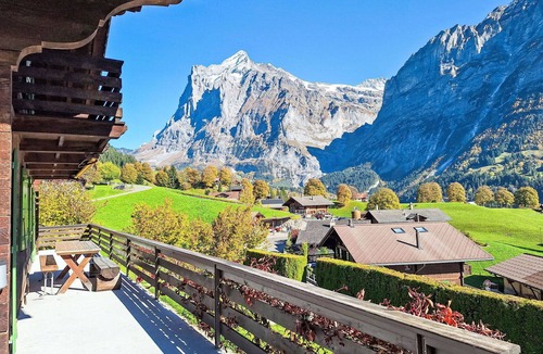 Grindelwald House | Wonderful private villa for 9 people with WIFI, TV, balcony and pets allowed