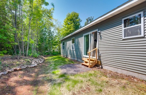 Hancock House | Wooded Hancock Home Near Ski & Snowmobile Trails!