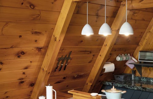 Jay Cabin | Woodsy A Frame w Hot tub and barrel sauna