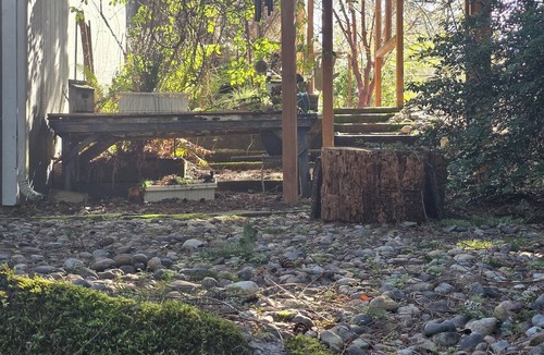 Lacey House | Woodsy Retreat has the trail to the temperate rain forest, and outdoor spa.