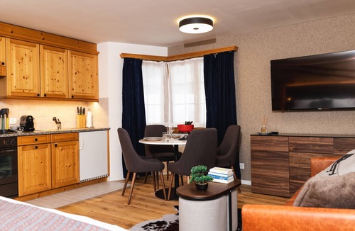 Klosters Platz Apartment | Wunderstay Alpine 16 Chic Studio Central Location Vrbo
