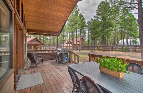 Mountain Pine Estates House | Yard, Grill & Games: Spacious Cabin in Lakeside!