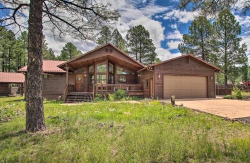 Mountain Pine Estates House | Yard, Grill & Games: Spacious Cabin in Lakeside!