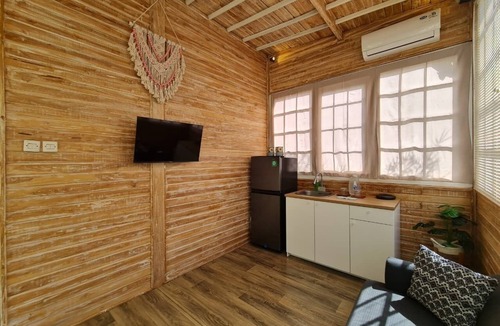 Dalung Villa | Yinyang White - Intimate Tiny Wooden House with Cozy Private Surroundings