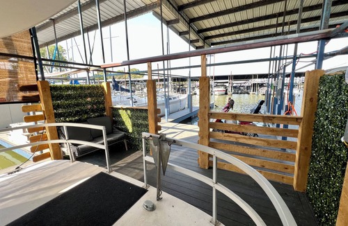 Azle Boat Rental | You're On A Boat! Charming houseboat on Eagle Mountain Lake