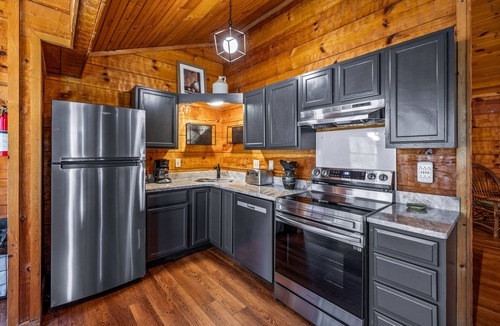 Townsend Cabin | Your own PRIVATE Cove! Nestled among trees and Boulders Near National Park!