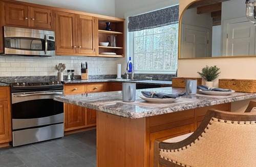 Londonderry House | Your perfect pet friendly, summer retreat w/serene brook, hot tub and fire pit.