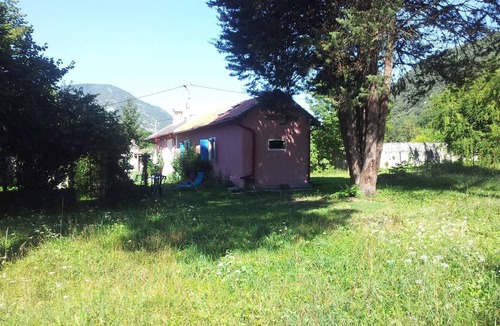 Ore House | Your pink house with blue shutters