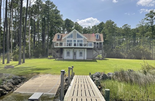 Hobucken House | Your Private Coastal NC Waterfront Escape. Dock and Sun Special deals available