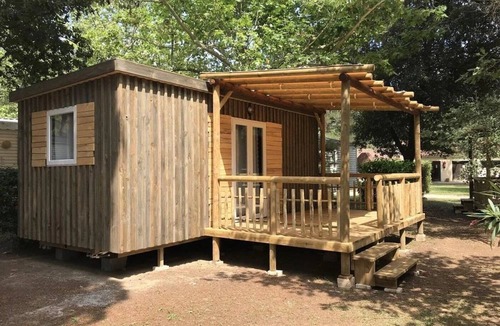 Saint-Jean-Pla-de-Corts Cabin | ZEcamping 3* animé piscine chauffée locatif 17m2 5 pers