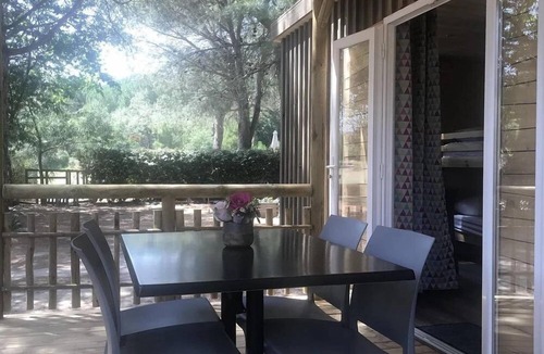 Saint-Jean-Pla-de-Corts Cabin | ZEcamping 3* animé piscine chauffée locatif 17m2 5 pers