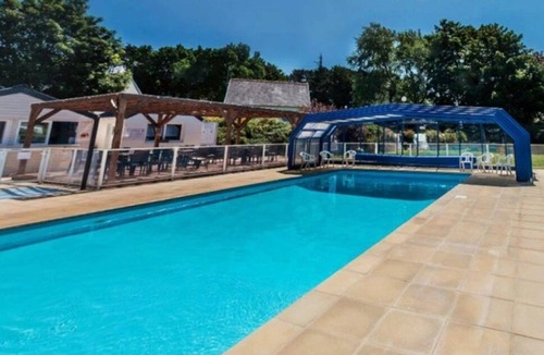 Plestin-les-Greves House | ZEcamping 2* 1km plage piscine chauffée hammam jacuzzi locatif TV LV