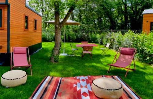 Neuilly-sur-Marne Cabin | ZEcamping 3 étoiles animaux acceptés locatif BBQ clim 4 pers